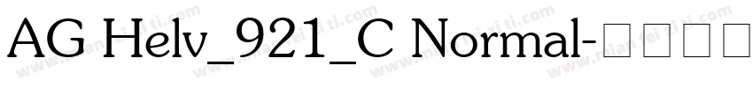 AG Helv_921_C Normal字体转换